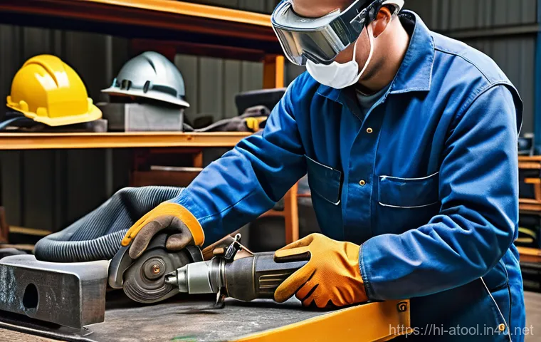 에어공구 관련 법규 및 규격 - **Prompt:** A professional and well-lit industrial workshop setting. A male technician in his late 2... 에어공구 관련 법규 및 규격 - **Prompt:** A professional and well-lit industrial workshop setting. A male technician in his late 2...